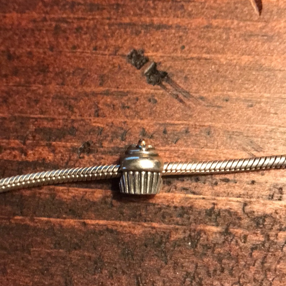 Pandora Two Tone Cupcake Charm